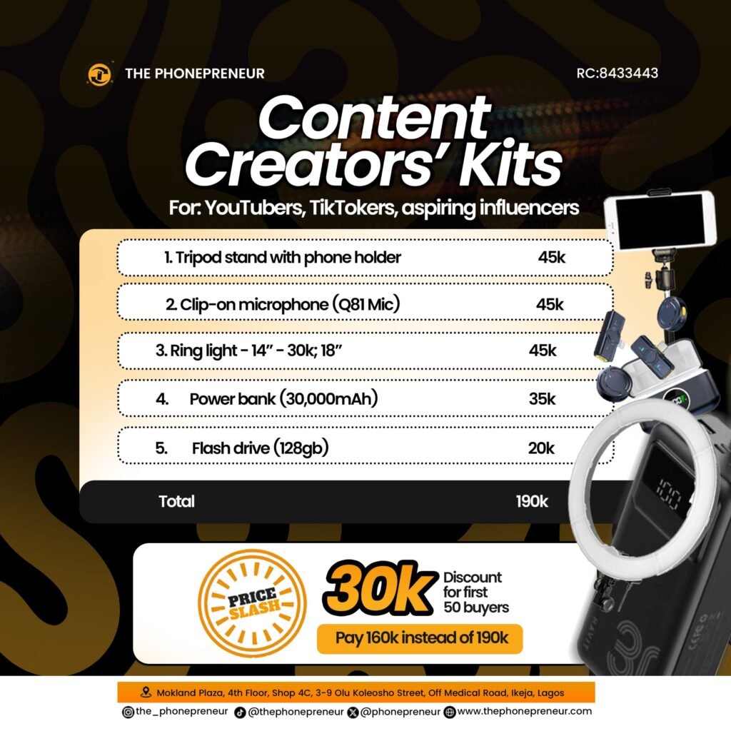 Content Creator's Kit - The Phonepreneur Global Content Creator's Kit