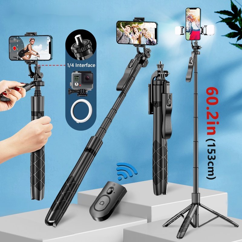 L16 Wireless Selfie Stick Tripod - The Phonepreneur Global L16 Wireless Selfie Stick & Tripod
