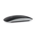 img_7313 - The Phonepreneur Global Wireless computer mouse, black top with white underside, shown from the side on a white background, glossy finish.