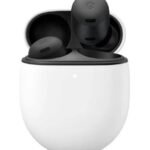 img_7345 - The Phonepreneur Global White charging case with black wireless earbuds inside, open case showing buds