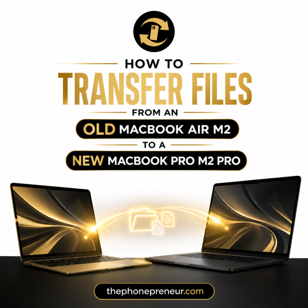 How to Transfer Files from an Old MacBook Air M2 to a New MacBook Pro M2 Pro
