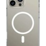 img_8334 - The Phonepreneur Global Back view of a smartphone (iPhone) with a large white MagSafe ring and small notch below it on a light gray finish