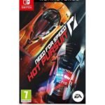 Cover art for Need for Speed: Hot Pursuit Remastered on Nintendo Switch, featuring two race cars and the EA logo.