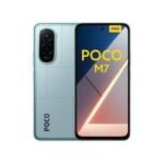 POCO M7 smartphone, blue back with multi-camera module and 6.53
