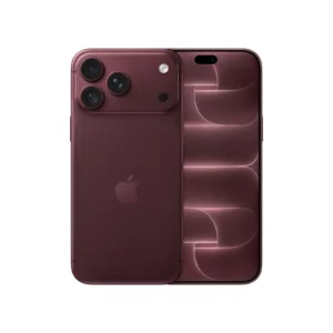Purple iPhone shown from back and front, highlighting the triple-camera setup and glossy finish.