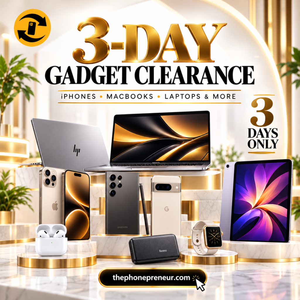 3-Day Gadget Clearance in Lagos: iPhones, Pixels, MacBooks, Laptops & More